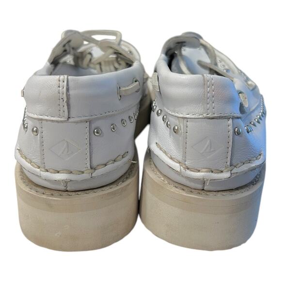 Sperry x Rebecca Minkoff Authentic Boat Shoe Women's 7.5 Original Studded White - Picture 5 of 7
